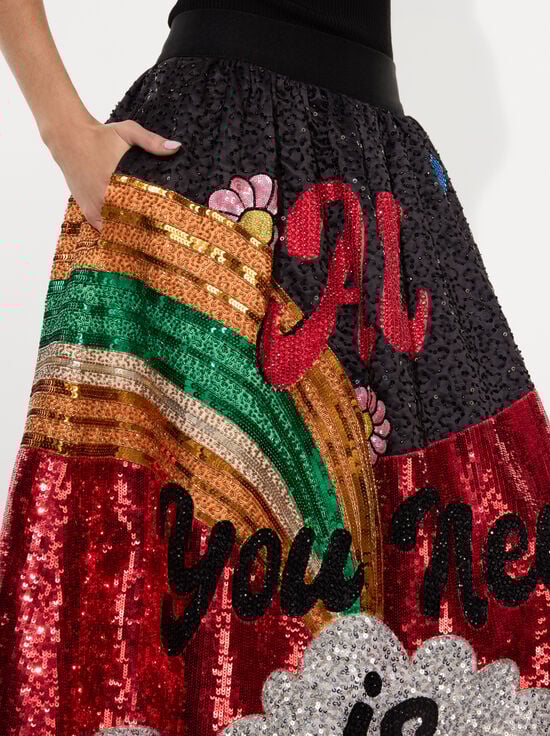 ALL YOU NEED IS LOVE-A+O X THE BEATLES TINA BALLGOWN SKIRT