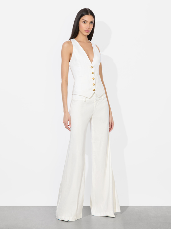 OFF WHITE-MAZIE LINEN VEST