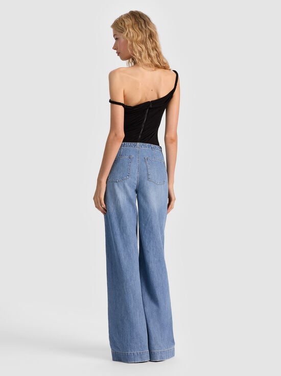 BLACK-BIANCA TWISTED BODYSUIT