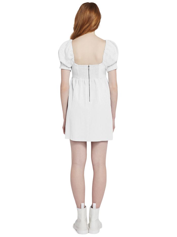 BAUERY PUFF SLEEVE MINI DRESS - WHITE image 1 - Alice And Olivia