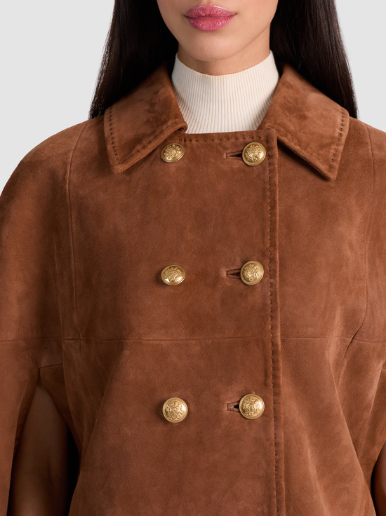 CAMEL-REYNALDA SUEDE MINI CAPE