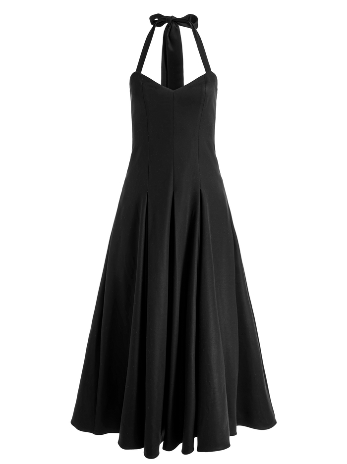 ISABELLE FLARED MIDI DRESS - BLACK image 5 - Alice And Olivia