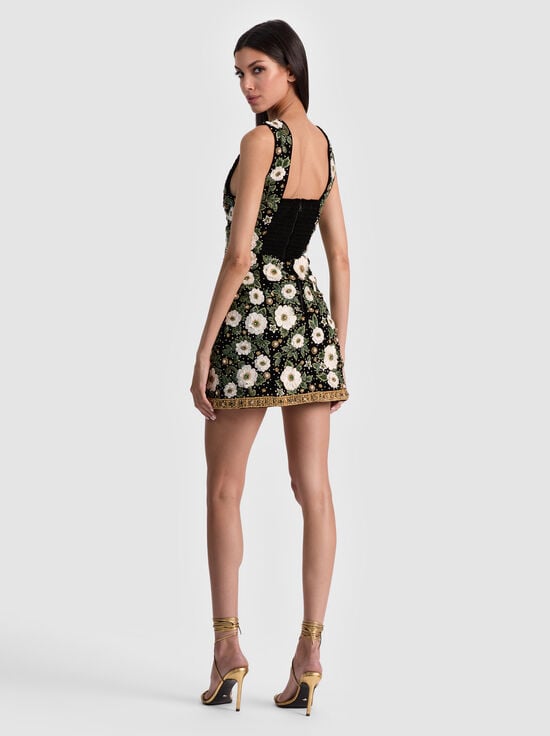 BLACK/MULTI-LINDSEY EMBELLISHED GOWN
