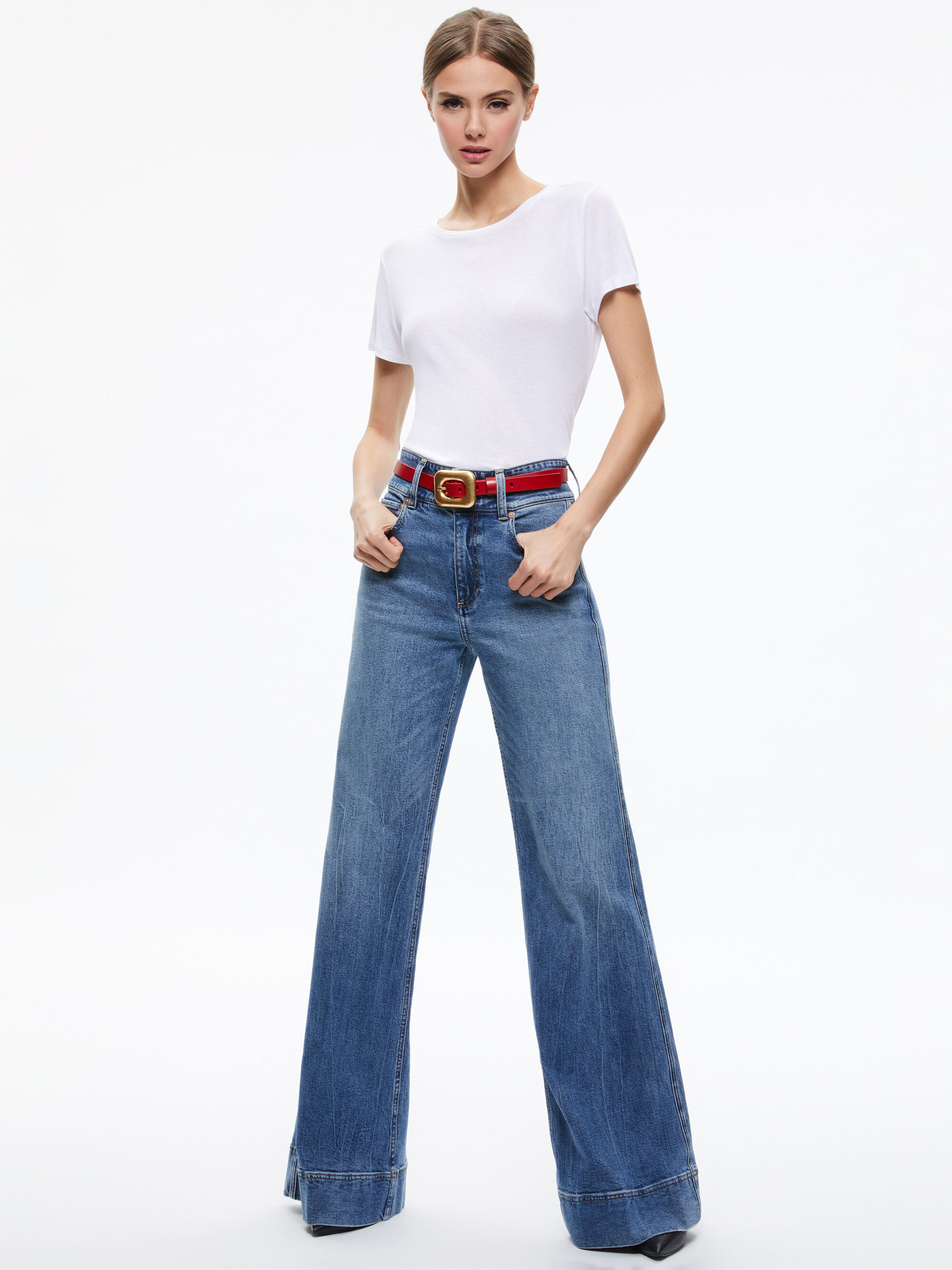 Stacey Belt - Latte / Gold main image 1