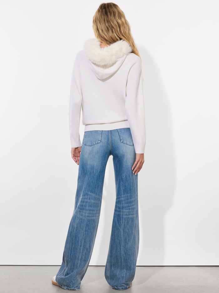 OSCAR HOODIE - ECRU image 3 - Alice And Olivia