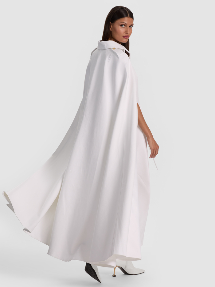 KOHLER MAXI TRENCH CAPE - OFF WHITE image 2 - ALICE + OLIVIA