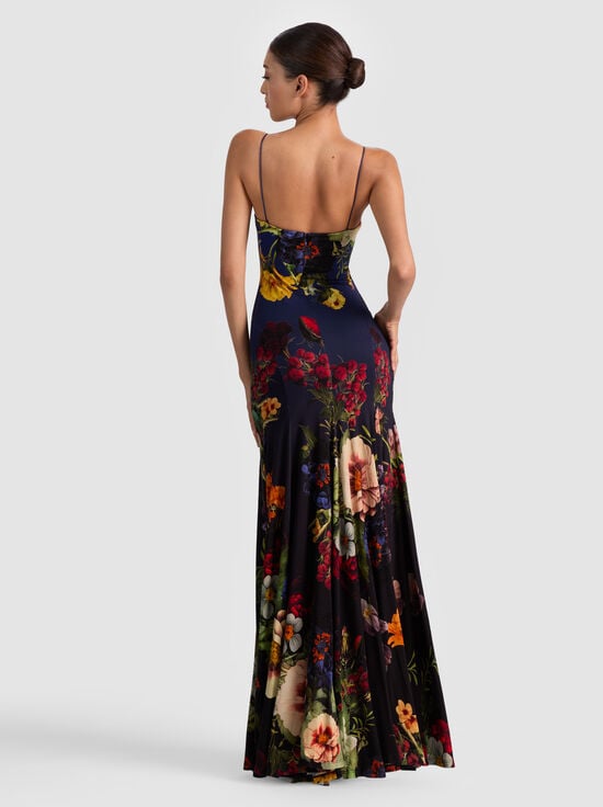 MAGIC GARDEN GRADIENT-AUGUSTA MAXI DRESS