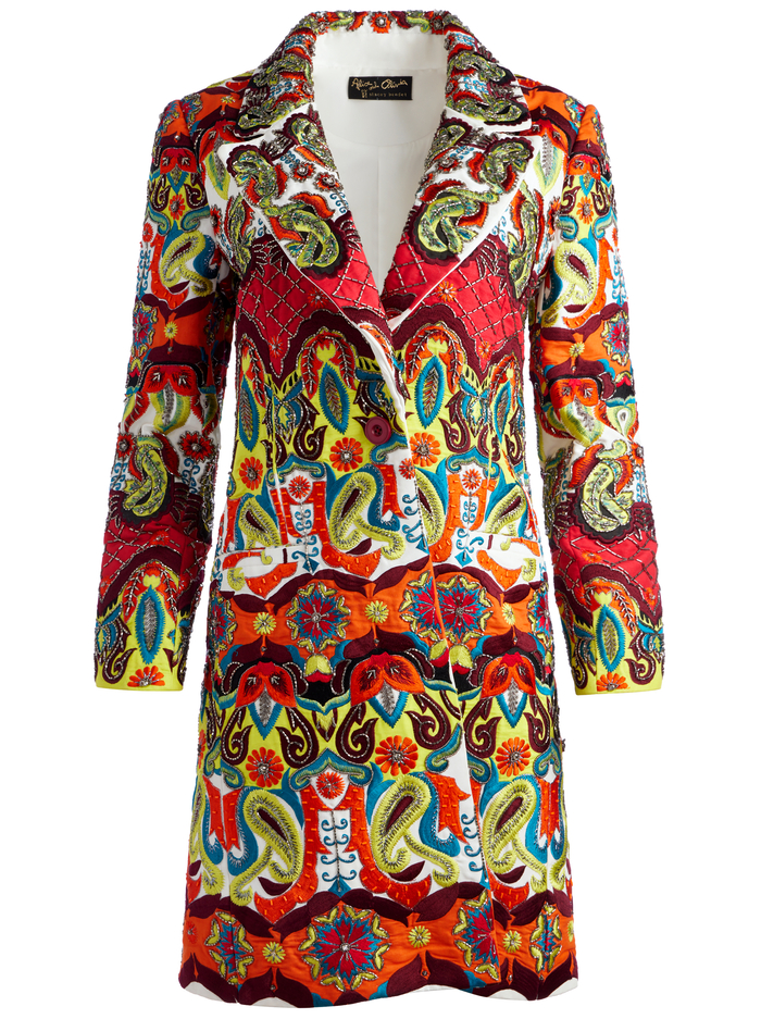 IVAN EMBELLISHED COAT - MULTI image 5 - Alice And Olivia