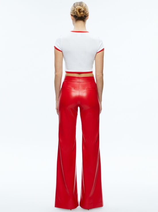 BRIGHT RUBY-DYLAN VEGAN PANT