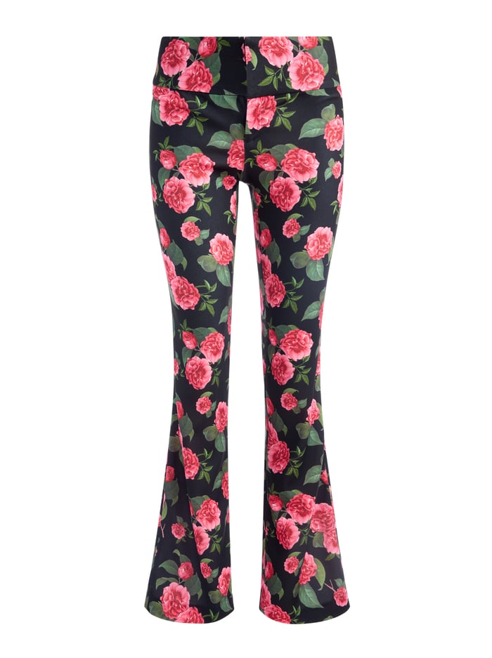 OLIVIA BOOTCUT PANT - CHERI FLORAL image 5 - Alice And Olivia