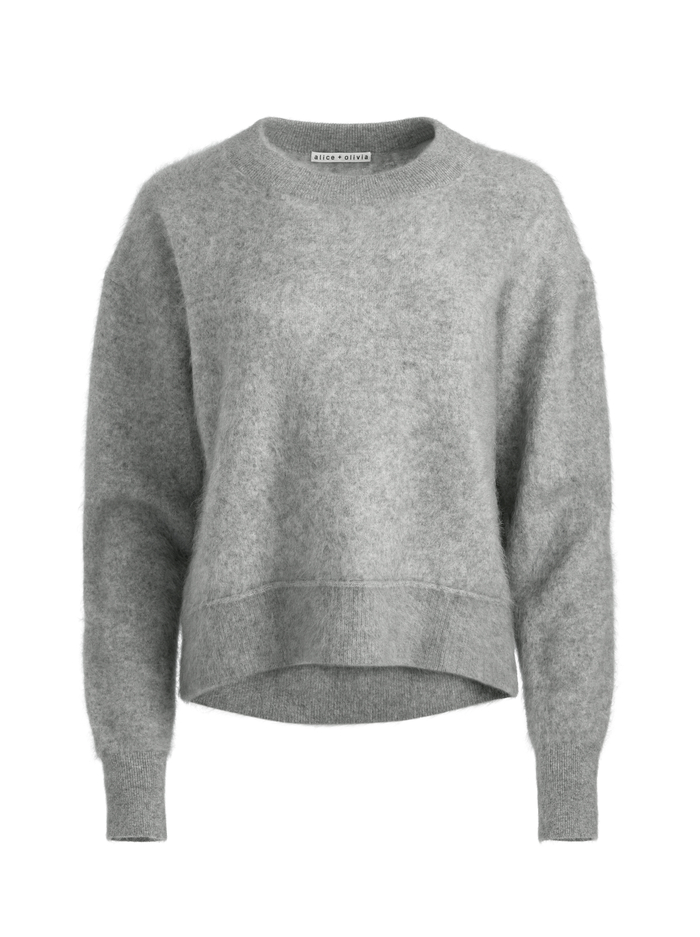 ELSA PULLOVER - MEDIUM HEATHER GREY image 5 - Alice And Olivia