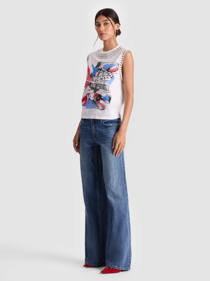 MICAH MUSCLE TANK - SEX PISTOLS image 4 - Alice And Olivia