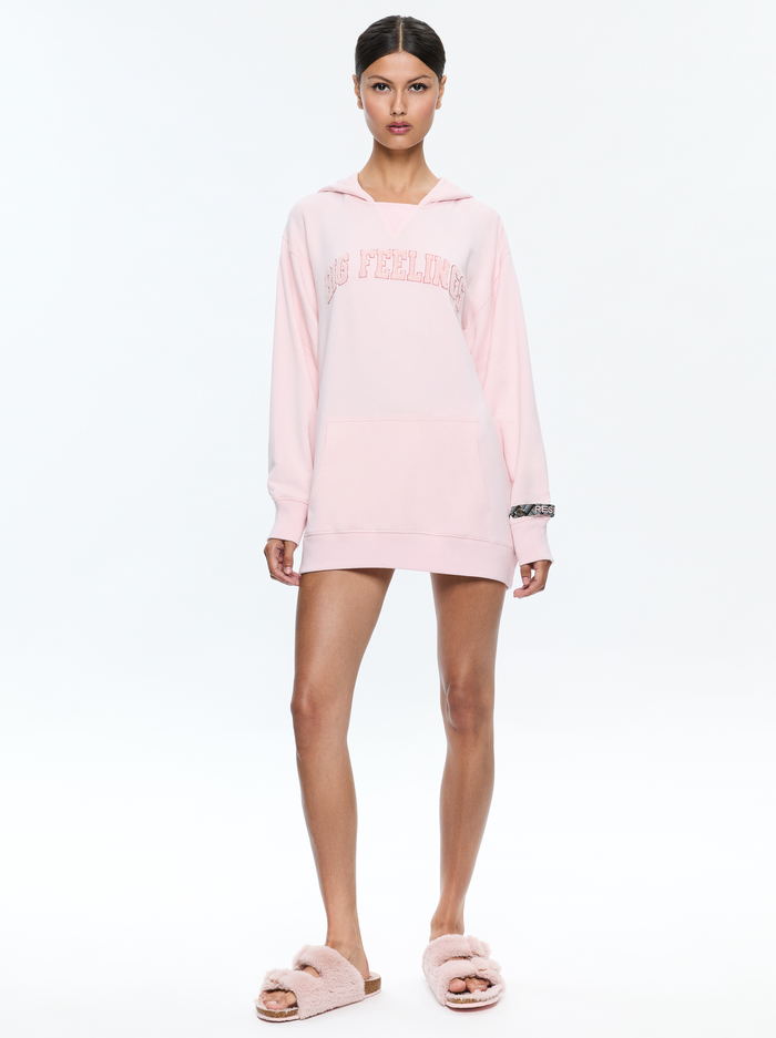 ATHENA OVERSIZED HOODIE - ROSY PINK image 4 - Alice And Olivia