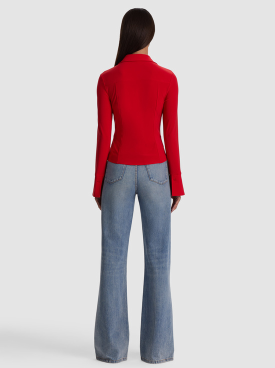 CHILI PEPPER-FREYA BUTTON DOWN TOP