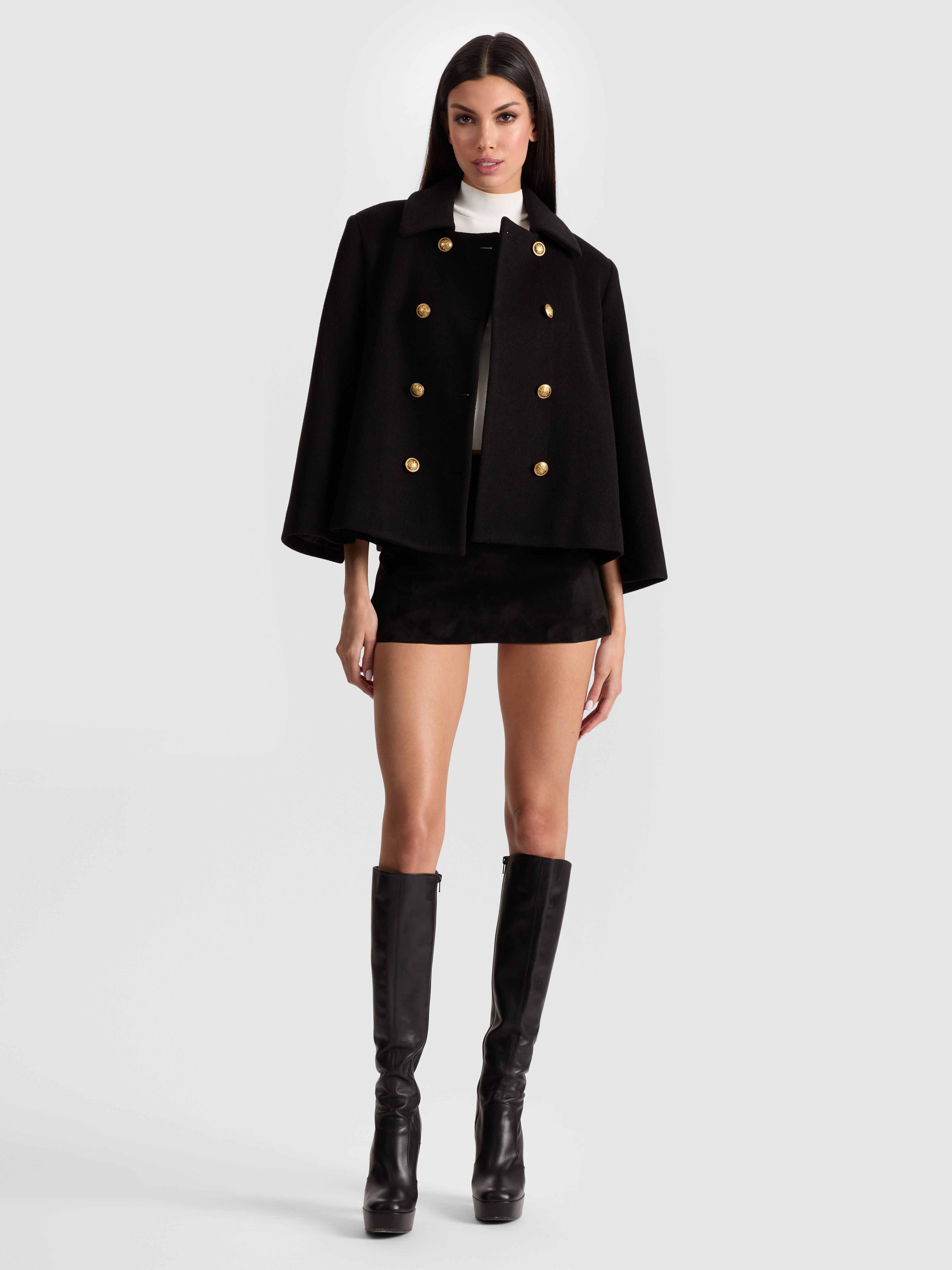 Alice+Olivia ★ フェイクファー ジャケット エレガント TOPHER JACKET + ECENIA SKIRT