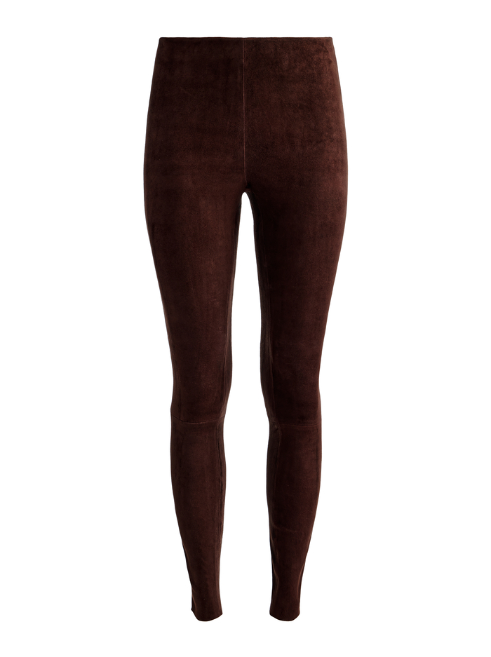 LENNOX SUEDE LEGGING - DARK CHOCOLATE image 5 - Alice And Olivia