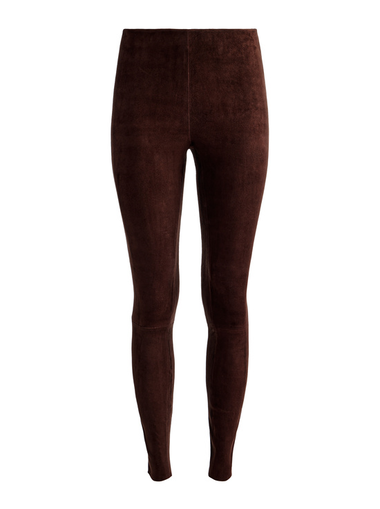 DARK CHOCOLATE-LENNOX SUEDE LEGGING