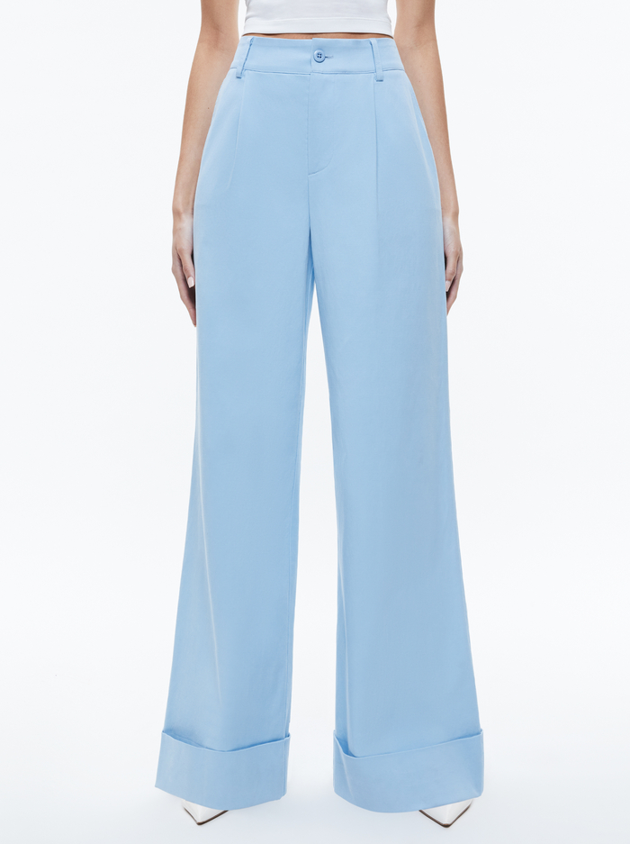 TOMASA PANT - MINERAL BLUE - Alice And Olivia