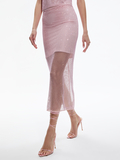 MAEVE CRYSTAL EMBELLISHED MIDI SKIRT - PETAL