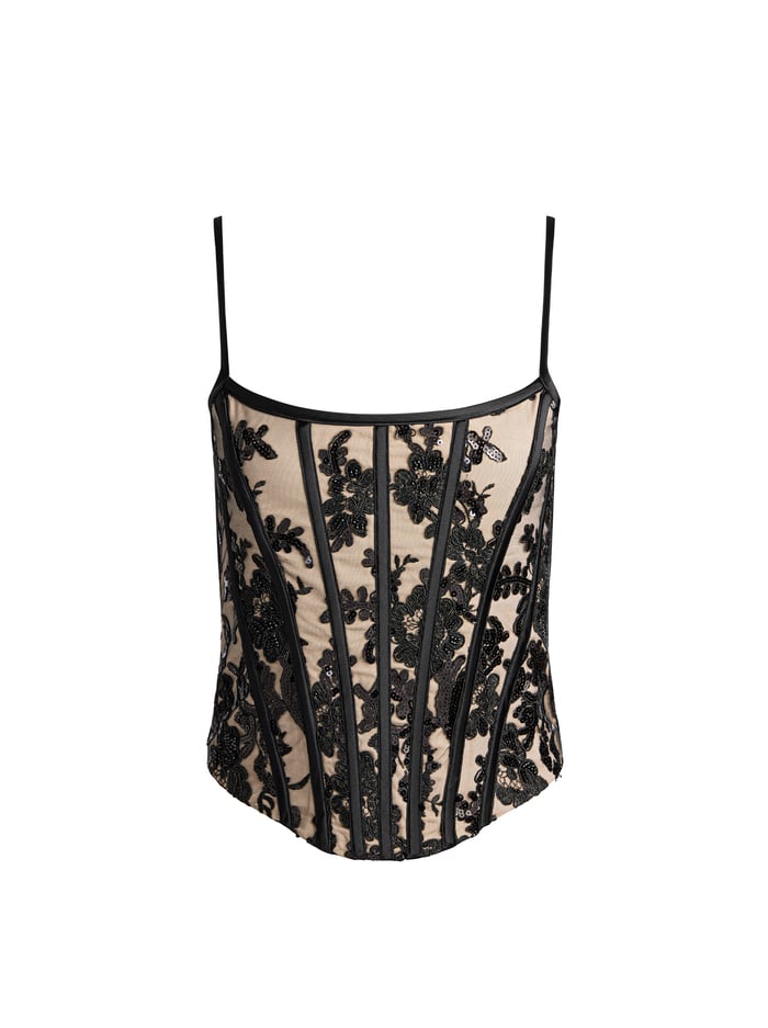 CRESSIDA CORSET - BLACK/ALMOND image 5 - Alice And Olivia