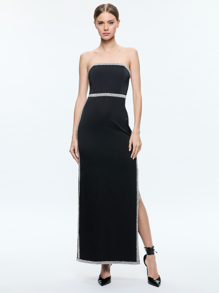 MARILYNN MAXI DRESS - BLACK - Alice And Olivia