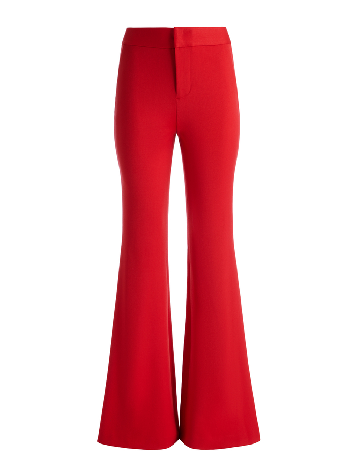 DEANNA HIGH RISE BOOTCUT PANT - PERFECT RUBY image 5 - ALICE + OLIVIA