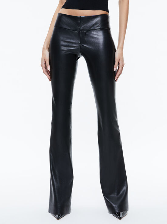 BLACK-OLIVIA VEGAN PANT