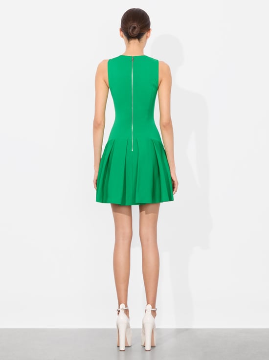 LIGHT EMERALD-ADLEY DROP WAIST MINI DRESS