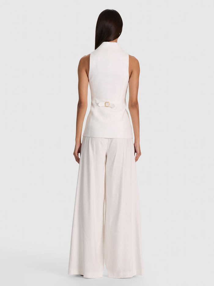 PAT COLLARED LONG VEST - OFF WHITE image 2 - ALICE + OLIVIA