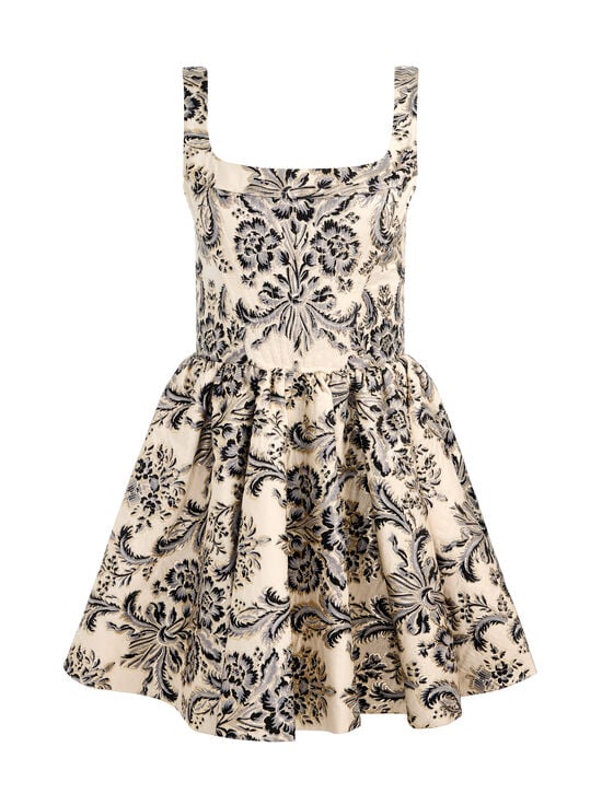MOONLIT ROCOCO VANILLA-GUINEVERE MINI DRESS