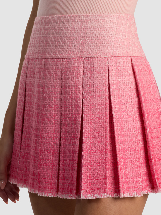 ASCENDANT OMBRE ENGLISH ROSE-EMILIE TWEED MINI SKIRT