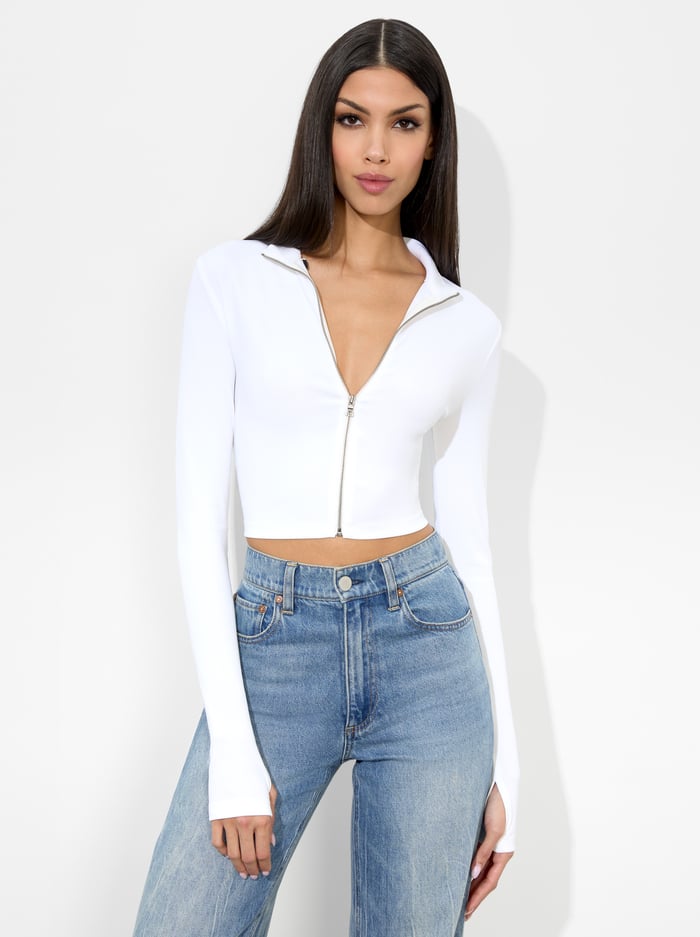 DELAINA REVERSIBLE TOP - OFF WHITE image 5 - Alice And Olivia