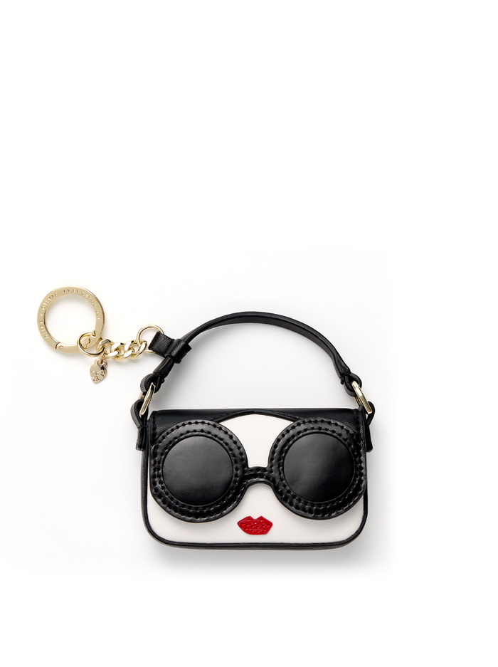 STACEFACE ALICIA KEYCHARM - BLACK/OFF WHITE MULTI - Alice And Olivia