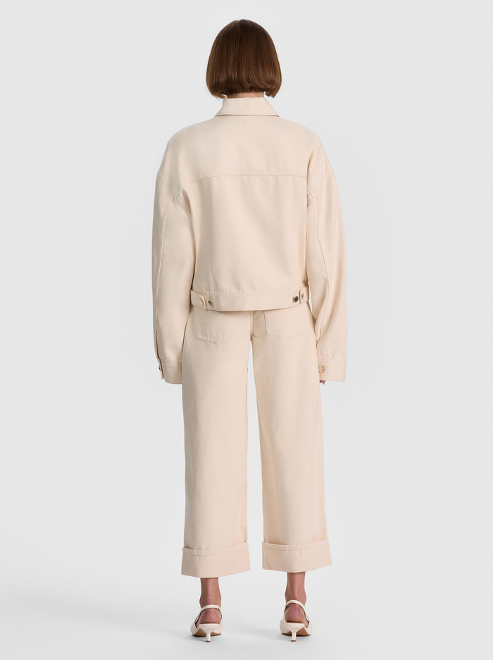 JESSE OVERSIZED DENIM JACKET - NATURAL image 2 - ALICE + OLIVIA
