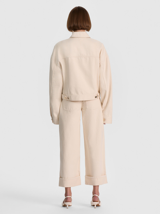 NATURAL-JESSE OVERSIZED DENIM JACKET