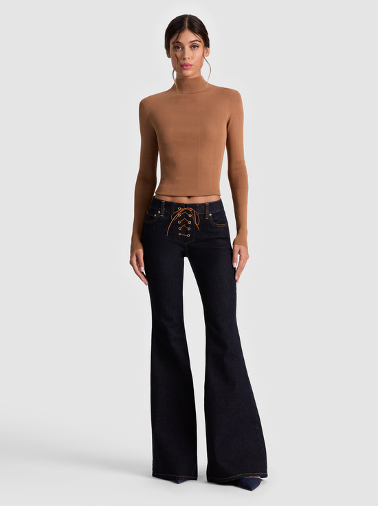 PRALINE-ROBERTA RIBBED TURTLENECK