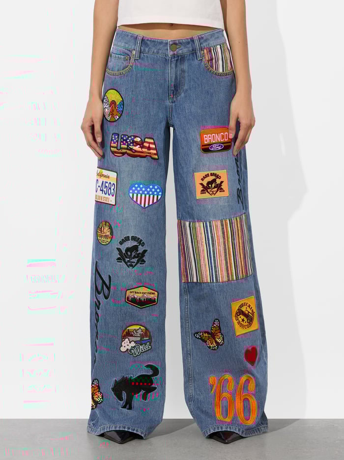 A+O X BRONCO TRISH JEAN - BROOKLYN BLUE - Alice And Olivia