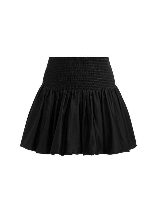 BLACK-ARDEN DROP WAIST MINI SKIRT