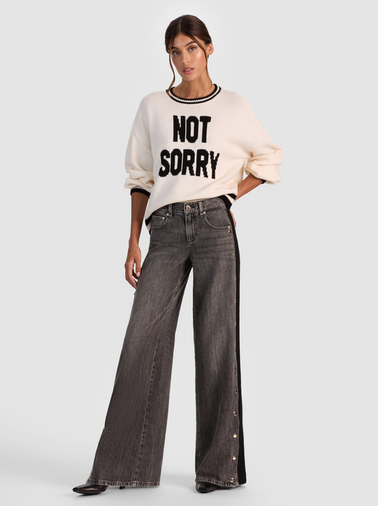 ECRU/BLACK-OGDEN NOT SORRY PULLOVER