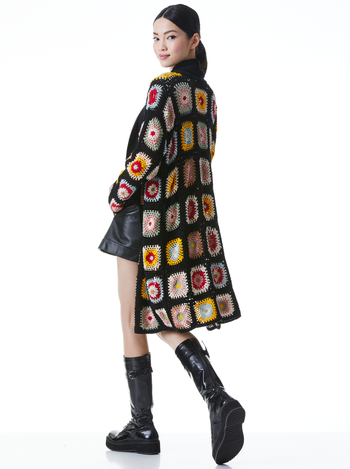 JILLIAN CROCHET ROBE CARDIGAN  - MULTI image 1 - Alice And Olivia