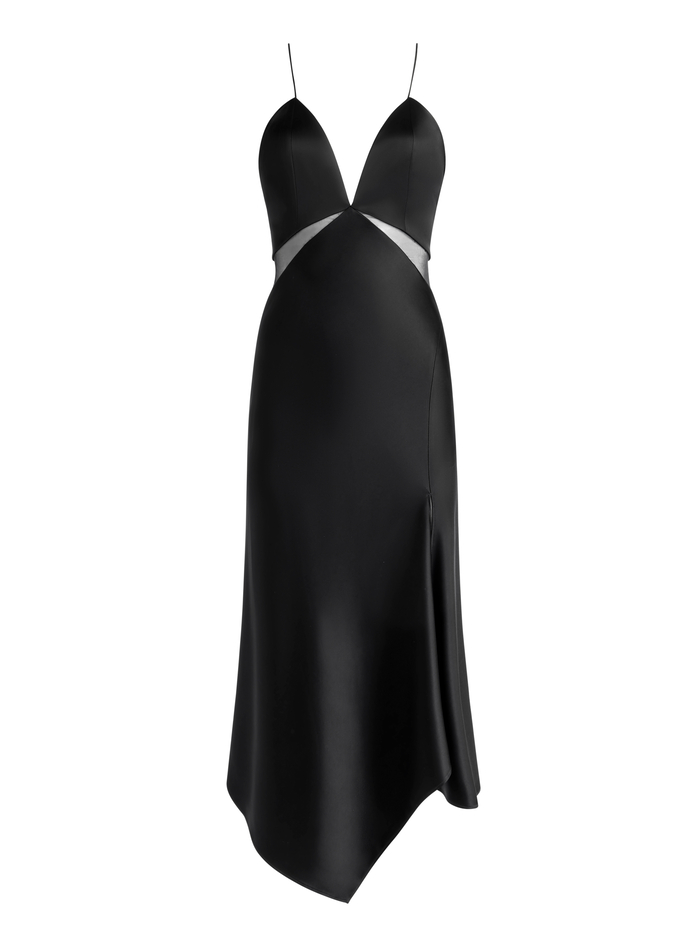 MORIAH CUTOUT MIDI DRESS - BLACK image 5 - Alice And Olivia