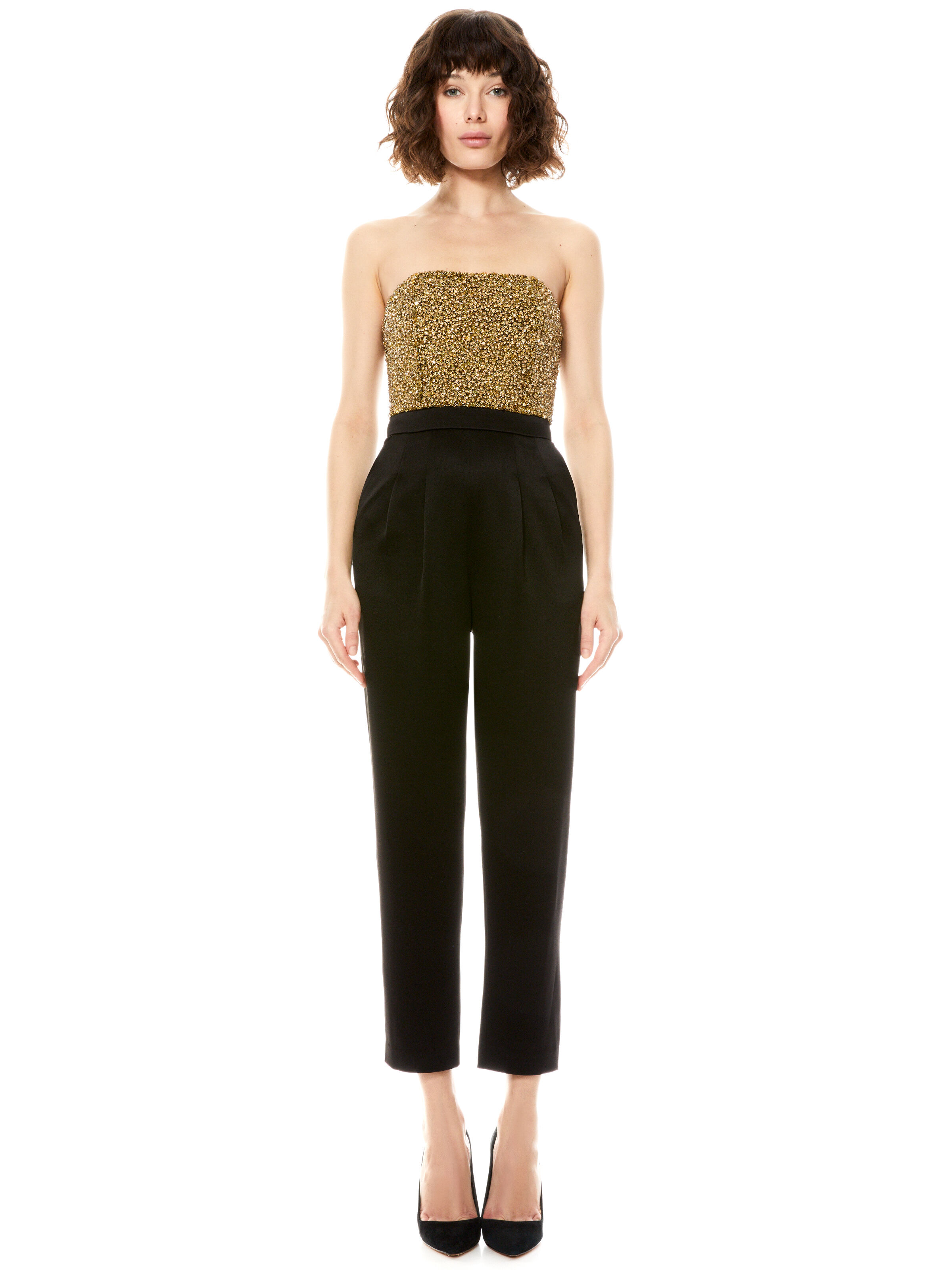 Alice and olivia black jumpsuit Clearance