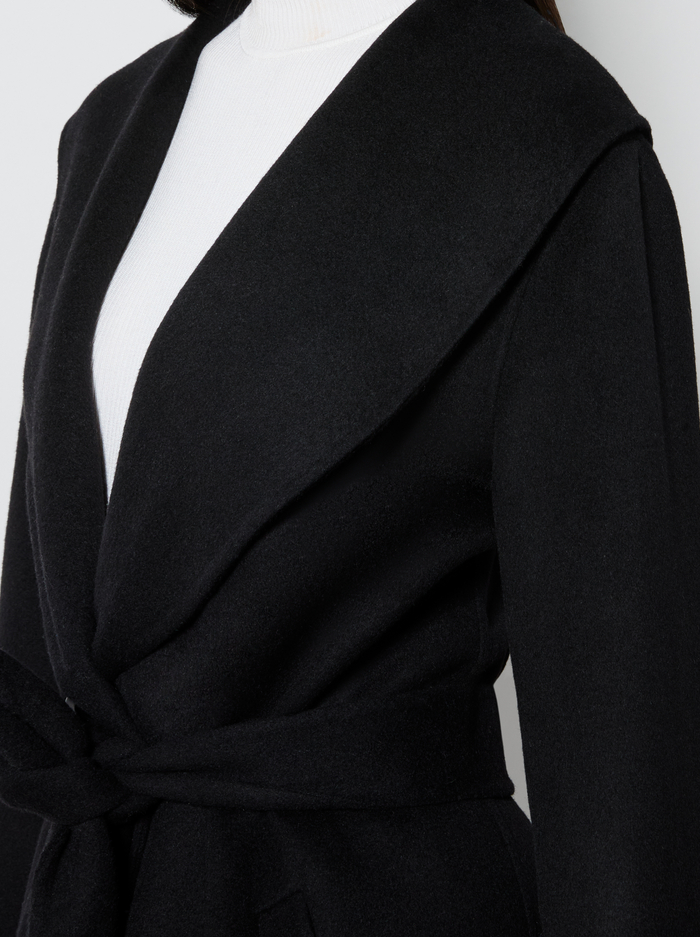 MARCELENE MIDI COAT - BLACK image 3 - Alice And Olivia