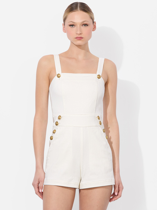 OFF WHITE-VITA DENIM ROMPER