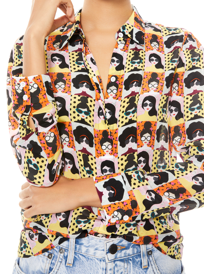 WILLA SILK BLOUSE - STACE TRIBE image 3 - ALICE + OLIVIA