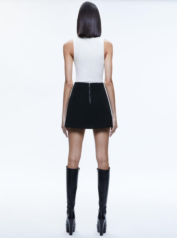 RILEY MINI SKIRT - BLACK image 1 - ALICE + OLIVIA