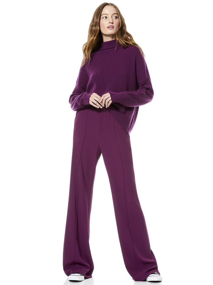 CAPRICE TURTLENECK PULLOVER - BOYSENBERRY image 2 - Alice And Olivia