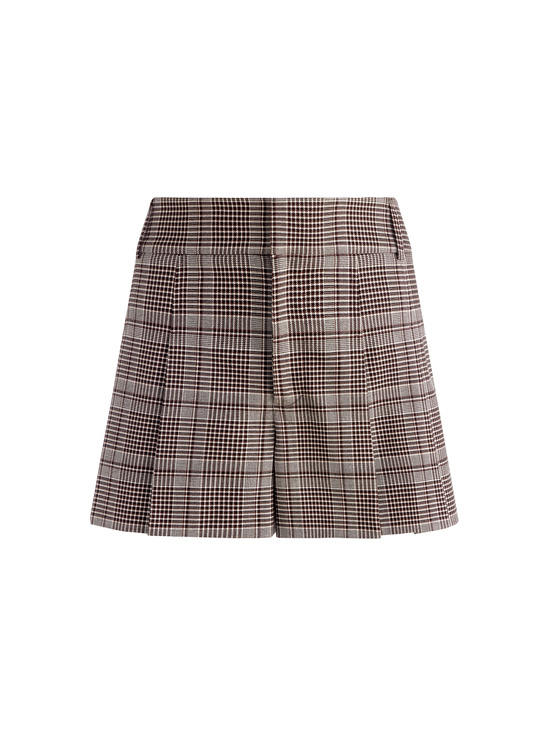 BLACK/OFF WHITE/DARK CHOCOLATE-SCARLET FLUTTER SHORT