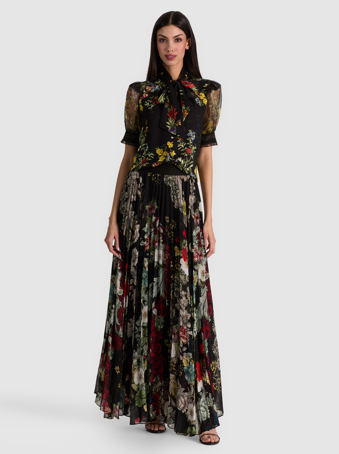 KATZ PLEATED MAXI SKIRT - FREE SPIRIT image 2 - ALICE + OLIVIA