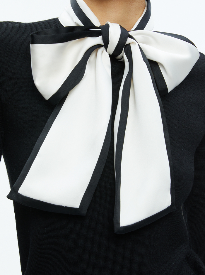 JUSTINA PULLOVER - BLACK COMBO image 3 - Alice And Olivia